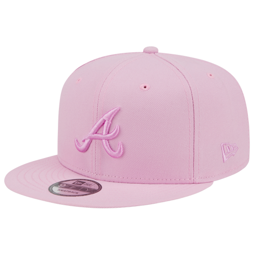 

New Era Mens Atlanta Braves New Era Braves 9Fifty Fresh Tonal Snapback - Mens Pink/Pink Size One Size