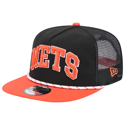 

New Era Mens New York Mets New Era Mets Golfer Throwback Snapback - Mens Black/Brown Size One Size