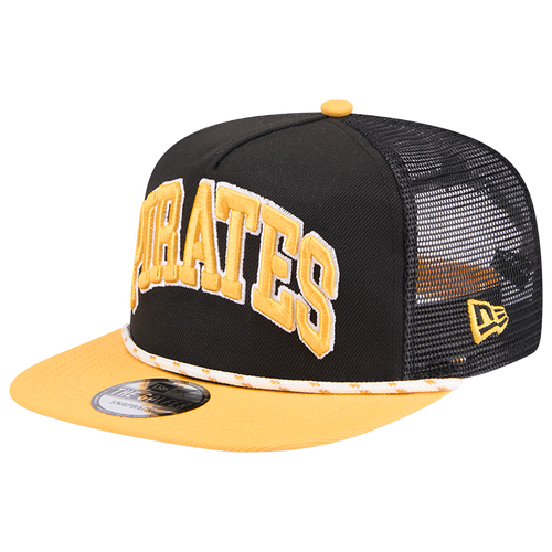 

New Era Mens Pittsburgh Pirates New Era Pirates Golfer Throwback Snapback - Mens Brown/Black Size One Size