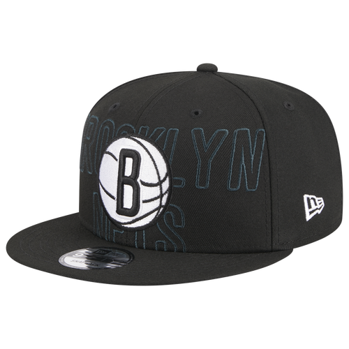 

New Era Mens Brooklyn Nets New Era Nets Draft '23 Snapback - Mens White/Black Size One Size