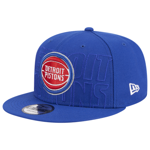 

New Era Mens Detroit Pistons New Era Pistons Draft '23 Snapback - Mens White/Blue Size One Size