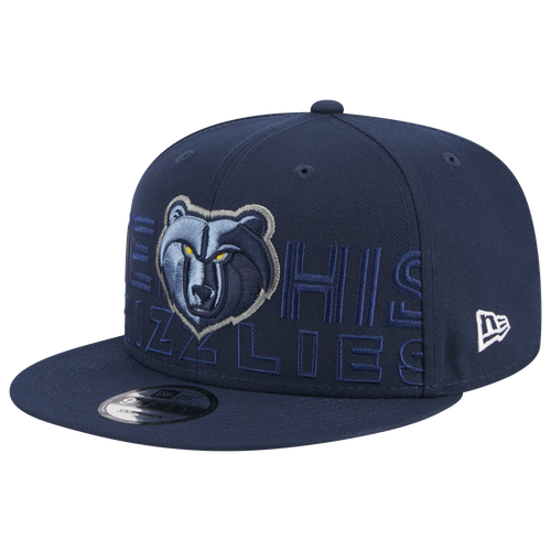 Shop New Era Mens Memphis Grizzlies  Grizzlies Draft '23 Snapback In Navy/white