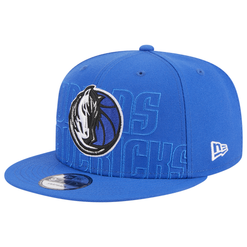 

New Era Mens Dallas Mavericks New Era Mavericks Draft '23 Snapback - Mens White/Blue Size One Size