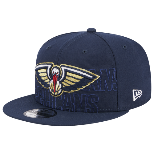 

New Era Mens New Orleans Pelicans New Era Pelicans Draft '23 Snapback - Mens White/Navy Size One Size