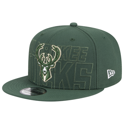 New Era Mens Milwaukee Bucks  Bucks Draft '23 Snapback In Green/white