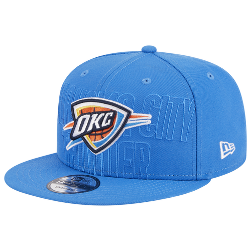 New Era Men's  Blue Oklahoma City Thunder 2023 Nba Draft 9fifty Snapback Hat In White/blue