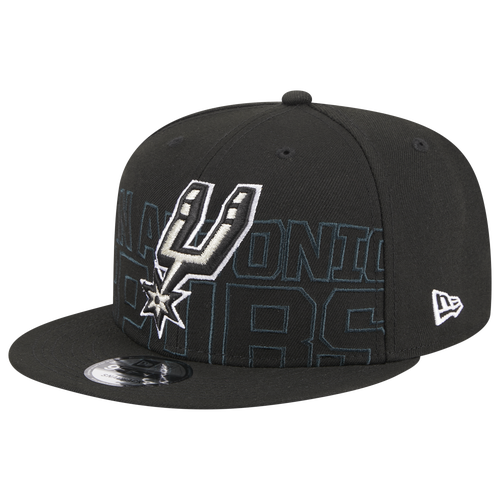 New Era Mens San Antonio Spurs  Spurs Draft '23 Snapback In Black/white