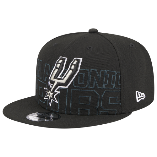 

New Era Mens San Antonio Spurs New Era Spurs Draft '23 Snapback - Mens Black/White Size One Size