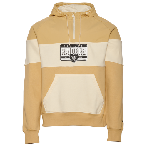 

New Era Mens New Era Raiders Tag Pullover Hoodie - Mens Wheat Size L