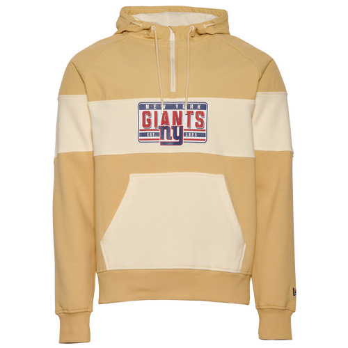 

New Era Mens New York Giants New Era Giants Tag Pullover Hoodie - Mens Wheat Size S
