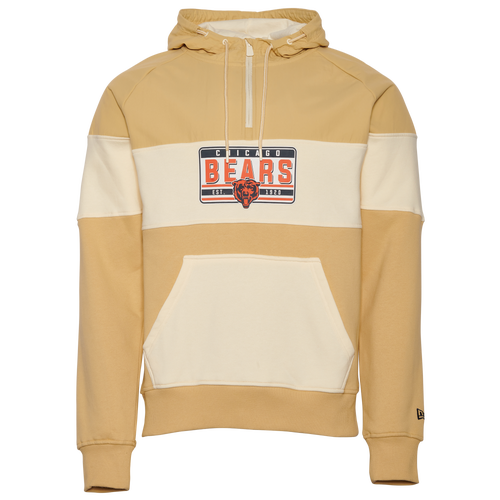 

New Era Mens Chicago Bears New Era Bears Tag Pullover Hoodie - Mens Wheat Size L