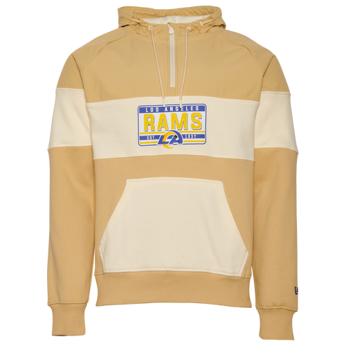 

New Era Mens Los Angeles Rams New Era Rams Tag Pullover Hoodie - Mens Wheat Size S