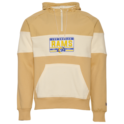 

New Era Mens Los Angeles Rams New Era Rams Tag Pullover Hoodie - Mens Wheat Size XL