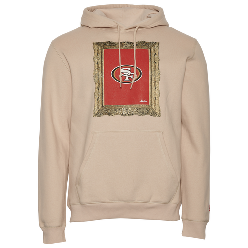 

New Era Mens San Francisco 49ers New Era 49Ers Art Pullover HOO-Hoodie - Mens Red/Gold/Tan Size M