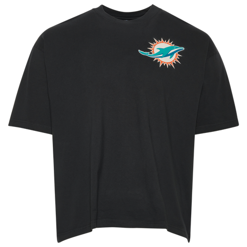 

New Era Mens Miami Dolphins New Era Dolphins Big Logo T-Shirt - Mens Black Size L