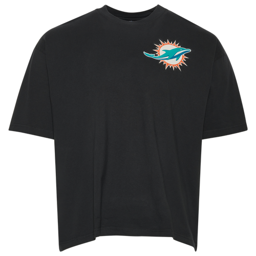 

New Era Mens Miami Dolphins New Era Dolphins Big Logo T-Shirt - Mens Black Size M