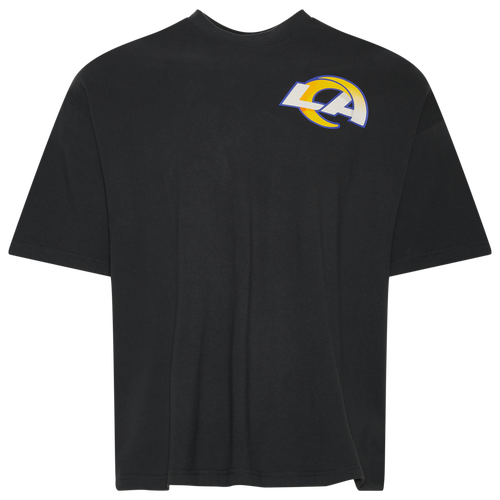 

New Era Mens Los Angeles Rams New Era Rams Big Logo T-Shirt - Mens Black Size M