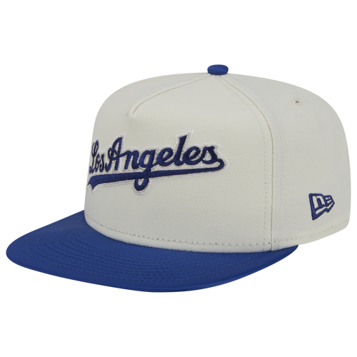 

New Era Mens Los Angeles Dodgers New Era Dodgers A Frame Satin Snapback - Mens White/Blue Size One Size