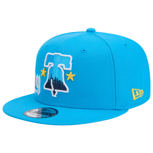 

New Era Mens Philadelphia Phillies New Era Phillies City Connect 23 Snapback - Mens White/Yellow/Photo Blue Size One Size