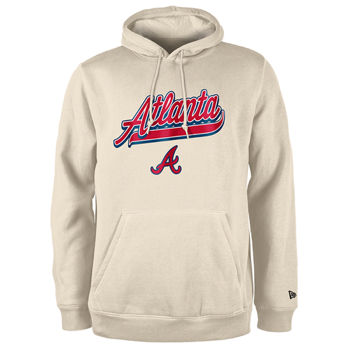 

New Era Mens New Era Braves Hooded Pullover - Mens Tan/Tan Size 3XL