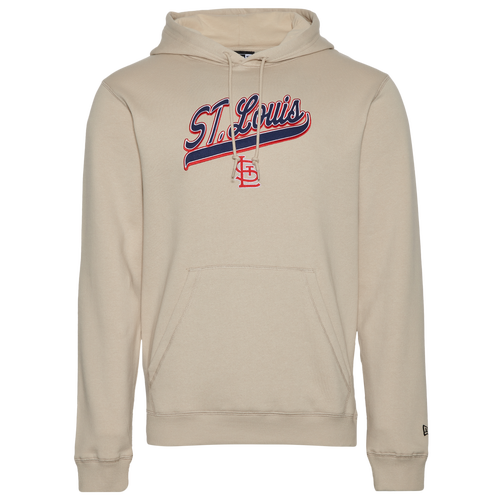 

New Era Mens New Era Cardinals Hooded Pullover - Mens Tan/Tan Size XL