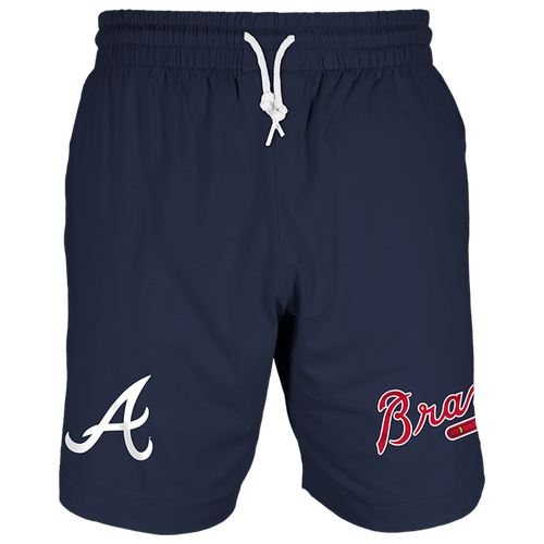 

New Era Mens New Era Braves 7" Fitted OTC Shorts - Mens Navy/Navy Size XXL