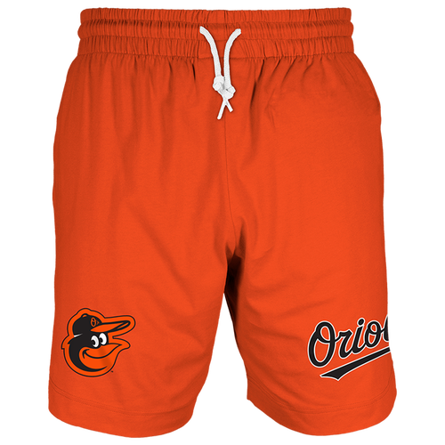 

New Era Mens New Era Orioles 7" Fitted OTC Shorts - Mens Orange/Orange Size M