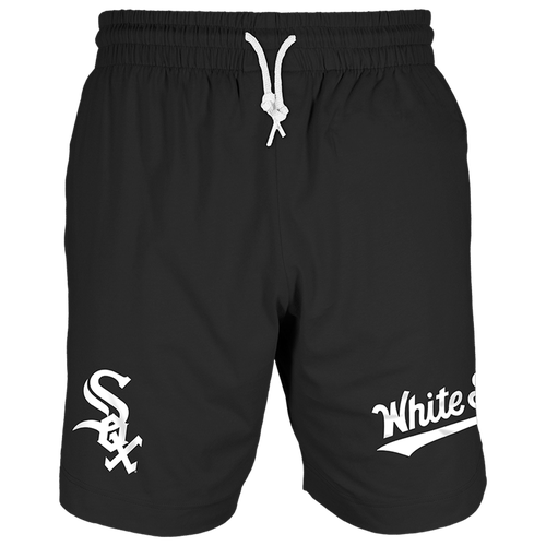 

New Era Mens New Era White Sox 7" Fitted OTC Shorts - Mens Black/Black Size S