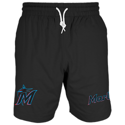 Men's - New Era Marlins  7" Fitted OTC Shorts - Black/Black