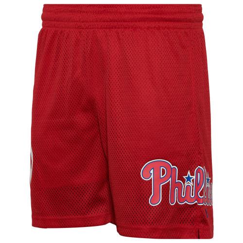 

New Era Mens New Era Phillies 7" Fitted OTC Shorts - Mens Red/Red Size S