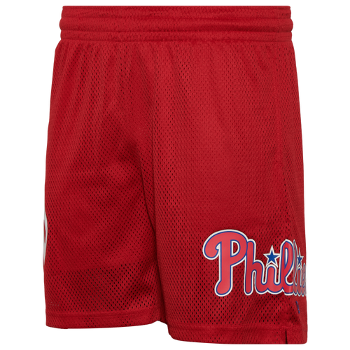 

New Era Mens New Era Phillies 7" Fitted OTC Shorts - Mens Red/Red Size L