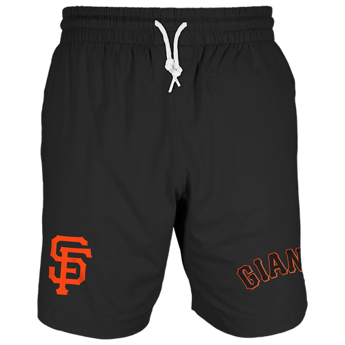 

New Era Mens New Era Giants 7" Fitted OTC Shorts - Mens Black/Black Size M