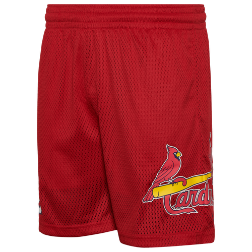 

New Era Mens New Era Cardinals 7" Fitted OTC Shorts - Mens Red/Red Size S