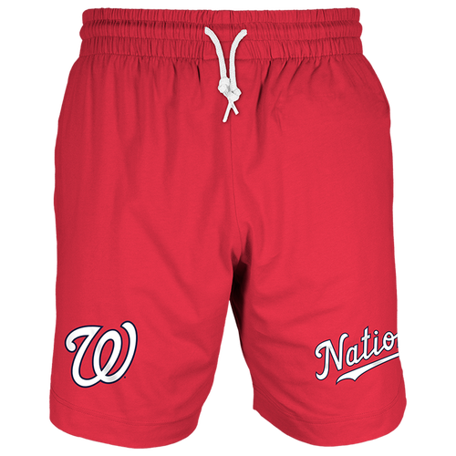 

New Era Mens New Era Nationals 7" Fitted OTC Shorts - Mens Red/Red Size S