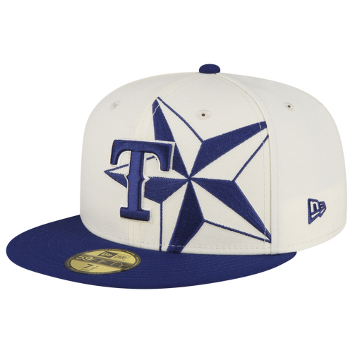 

New Era Mens New Era Rangers 59Fifty MLB24 AS Lonestar Fitted - Mens White/Navy Size 7