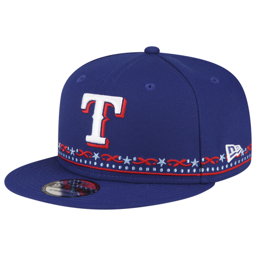 

New Era Mens New Era Rangers 9Fifty MLB24 Detail Snapback - Mens Navy/Navy Size One Size