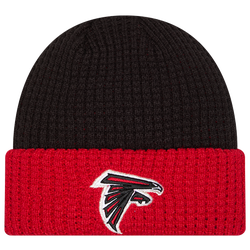 Adult - New Era Falcons Waffled Knit Hat - Red/Black