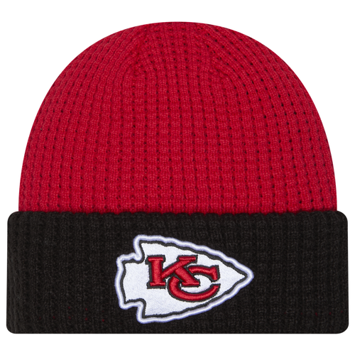 New Era Kansas City Chiefs  Chiefs Waffled Knit Hat In Red/black