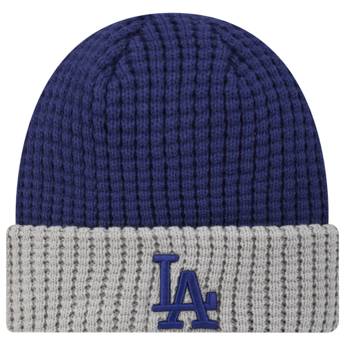 

New Era Los Angeles Dodgers New Era Dodgers Waffled Knit Hat - Adult Blue/Grey Size One Size