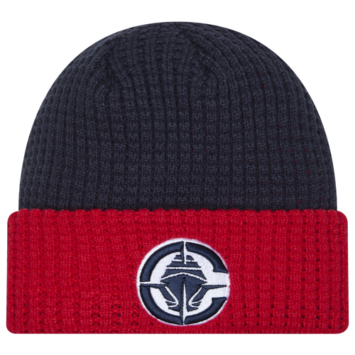 New Era Los Angeles Clippers  Clippers Waffled Knit Hat In White/red/navy