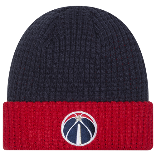 Shop New Era Washington Wizards  Wizards Waffled Knit Hat In Navy/red