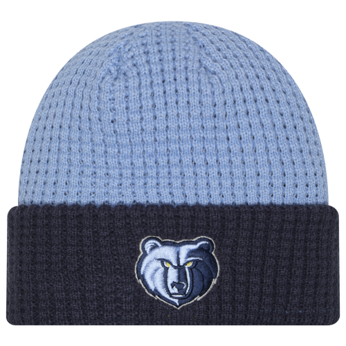 New Era Memphis Grizzlies  Grizzlies Waffled Knit Hat In Blue/black