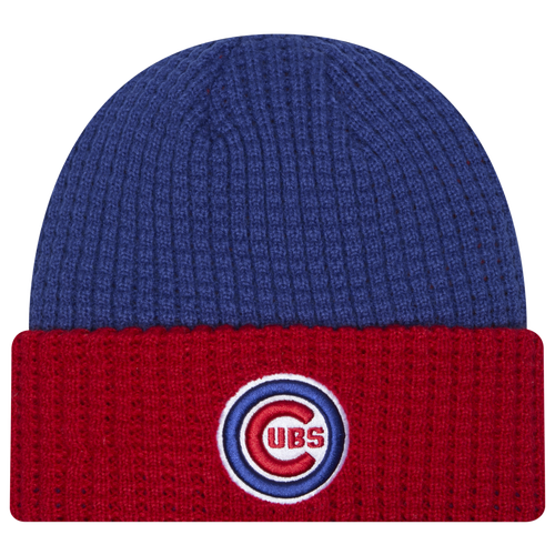 

New Era Chicago Cubs New Era Cubs Waffled Knit Hat - Adult Red/Blue/White Size One Size