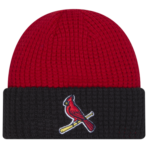 

New Era St. Louis Cardinals New Era Cardinals Waffled Knit Hat - Adult Navy/White Size One Size