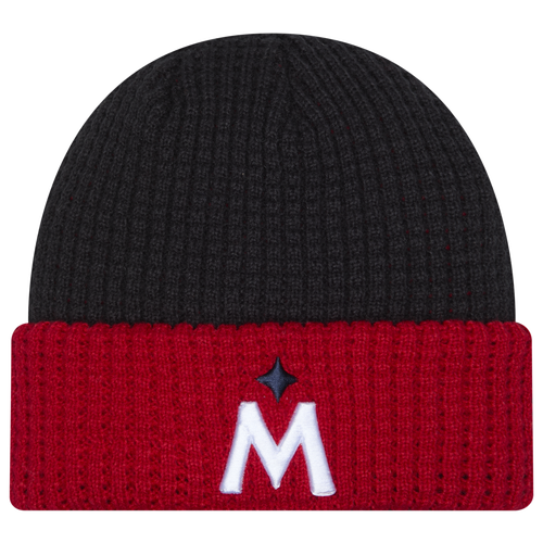 New Era Minnesota Twins  Twins Waffled Knit Hat In Black/brown