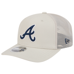 Adult - New Era Braves Perf 970 Adjustable Cap - Khaki/White