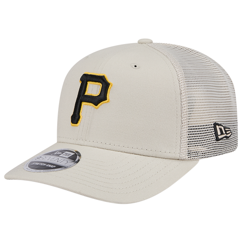 

New Era Pittsburgh Pirates New Era Piratres Perf 970 Adjustable Cap - Adult White/Khaki Size One Size