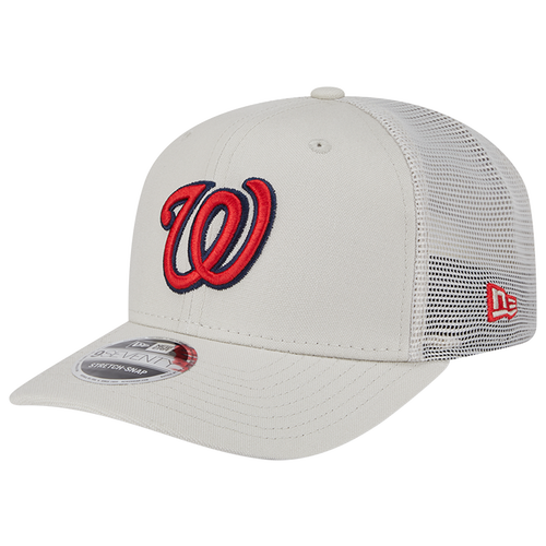 

New Era Washington Nationals New Era Nationals Perf 970 Adjustable Cap - Adult White/Khaki Size One Size