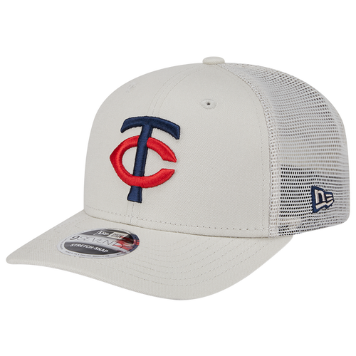 New Era Minnesota Twins  Twins Perf 970 Adjustable Cap In Khaki/white