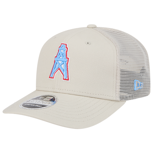 

New Era Tennessee Titans New Era Oilers Perf 970 Adjustable Cap - Adult Khaki/White Size One Size